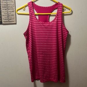 Danskin womens pink tank top workout shirt size M(8-10)